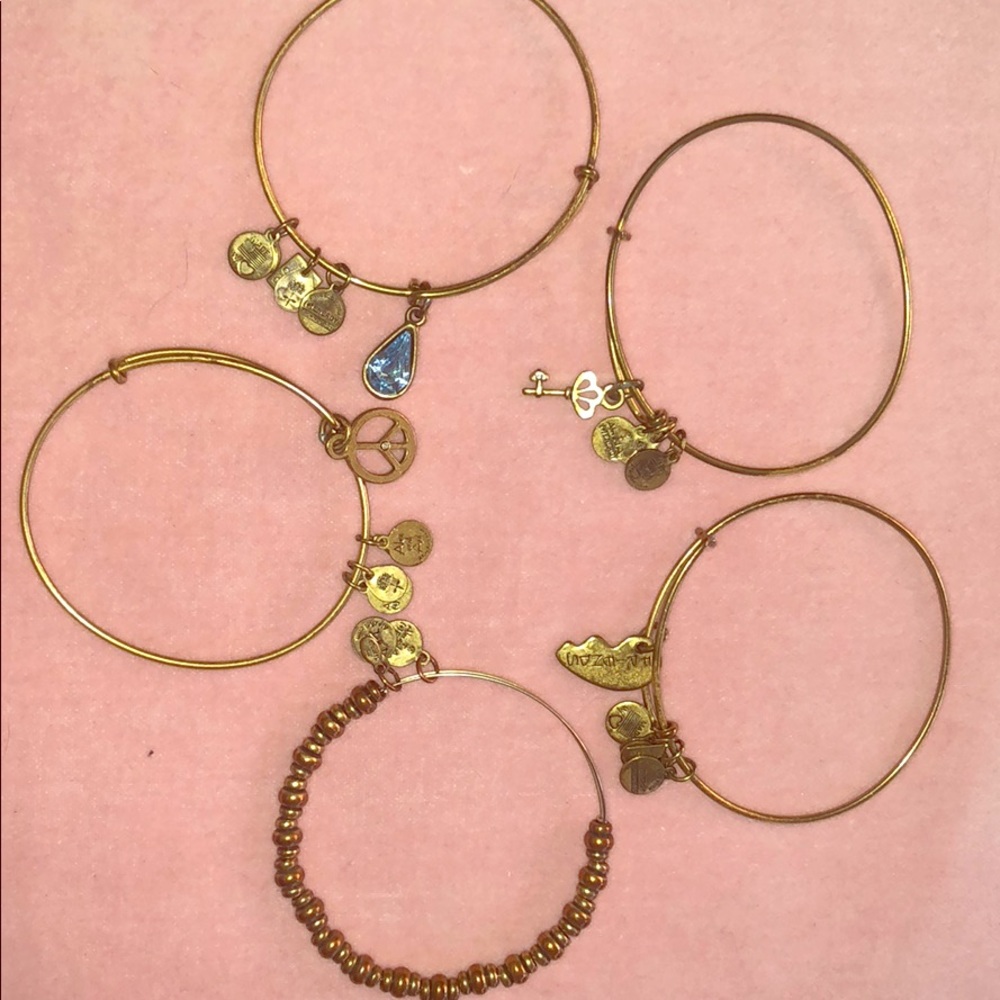 Alex and Ani Lot of 5 bracelets